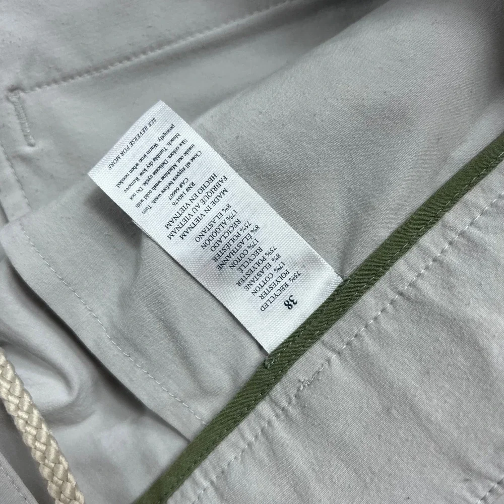 Faherty All Day Shorts Mens 38 Light Gray Hybrid Stretch Chino Flat Front
